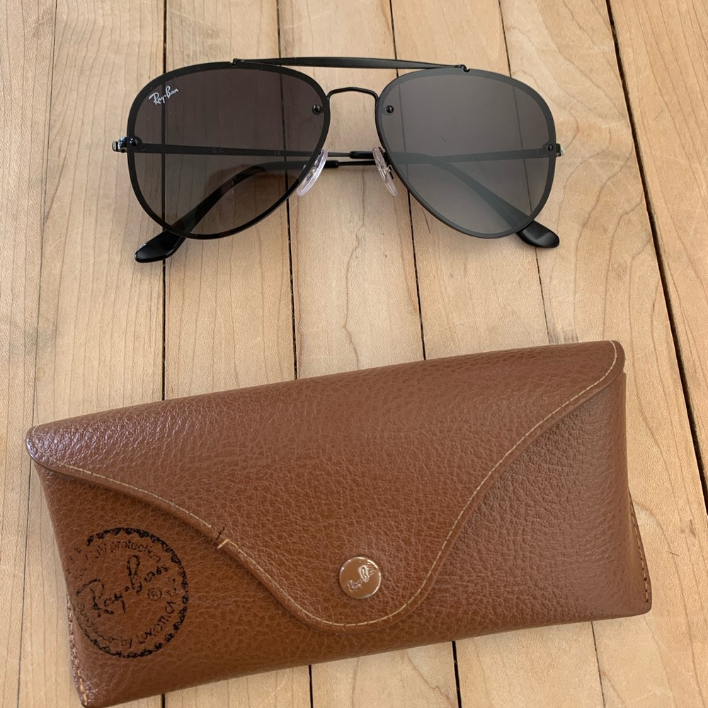 Authentic Ray ban blaze aviators. Black gradient